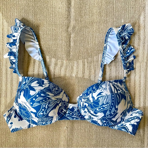 Commense Print Ruffle Bikini Set - Large - Picture 4 of 8